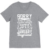This Girl Is Taken By A Super Sexy January Boyfriend V-Neck Tee