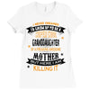 Super Cool Granddaughter Of A Freaking Awesome Mother Ladies Fitted T-Shirt