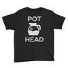 pot head coffee lover Youth Tee