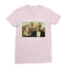 Grant Wood American Gothic Ladies Fitted T-Shirt