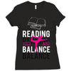 Reading Yoga Wine Balance Ladies Fitted T-Shirt