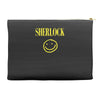 sherlock holmes smiley face Accessory Pouches