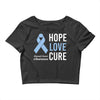 hope love cure stomach cancer awareness Crop Top
