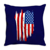 sa distress flag cool american Throw Pillow