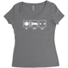 v1 eat sleep code Women's Triblend Scoop T-shirt