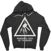 warning god of thunder Zipper Hoodie