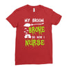 my broom broke! so now i nurse Ladies Fitted T-Shirt