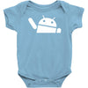 android waving sticker vinyl decal logo car truck window droid cell ph Baby Onesie