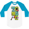 zombie font 3/4 Sleeve Shirt