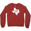 home texas outline Crewneck Sweatshirt