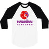stylish retro hawaiian airlines 3/4 Sleeve Shirt