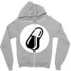 mic Zipper Hoodie