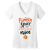 pumpkin spice and everything nice Women's V-Neck T-Shirt