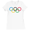 olympic rings Ladies Fitted T-Shirt