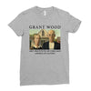 Grant Wood American Gothic Ladies Fitted T-Shirt