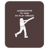 alternatives to war play cricket batting anti war stencil tour Mousepad