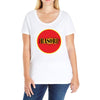 red fire Ladies Curvy T-Shirt