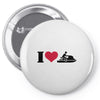 i love jet ski racing Pin-back button