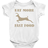 eat more fast food Baby Bodysuit
