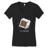 space heater Women's V-Neck T-Shirt