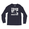 silver edition train insaiyan dragonball z insane bodybuilding goku Long Sleeve Shirts