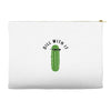 dill with it black logo Accessory Pouches