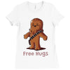 hug a wookiee Ladies Fitted T-Shirt