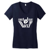 dieser opa rockt  fun Women's V-Neck T-Shirt