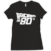 back to the 80's, funny retro Ladies Fitted T-Shirt