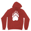 large bear paw print crew neck long sleeve Hoodie