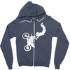motocross motor bike motorrad cross biker freestyle mx sx baja Zipper Hoodie