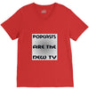 podcasts are the new tv V-Neck Tee