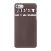 i 8 sum pi  ate some pie funny food nerd maths physics joke iPhone 7 Case