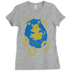 sad hedgehog Ladies Fitted T-Shirt