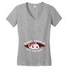 July Peeking Out Baby Girl Women's V-Neck T-Shirt