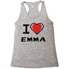 i love emma Racerback Tank