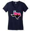 san antonio skyline spurs Women's V-Neck T-Shirt