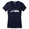 evolution of man, lada niva Women's V-Neck T-Shirt