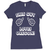 this guy loves oregon Ladies Fitted T-Shirt