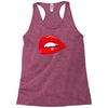 lips red kiss passion girl Racerback Tank