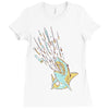 shark attack Ladies Fitted T-Shirt