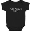 add names mug Baby Bodysuit
