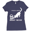 i need a beer right meow Ladies Fitted T-Shirt
