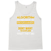 algorithm word used by programmers Tank Top