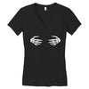 hand Women's V-Neck T-Shirt