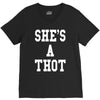 she's a thot   funny V-Neck Tee