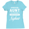 proud aunt of a freaking awesome nephew Ladies Fitted T-Shirt