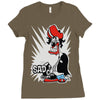 sad tee Ladies Fitted T-Shirt