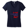 no outfit. Women's V-Neck T-Shirt