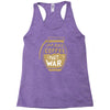 make coffee not war Racerback Tank